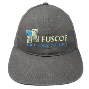 Apollo Baseball Cap Gray One Size Strapback Fuscoe Engineering Logo hat